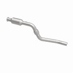 MagnaFlow 4481760 carb direct-fit catalytic converter, side view of the turntable spin