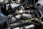 IPD plenum installed on a 996 Turbo engine with vacuum lines connected to the brass fittings - IPD for Porsche 996 Turbo