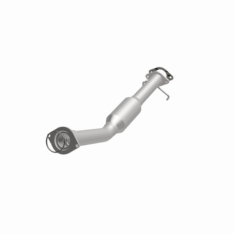 MagnaFlow 5461221 carb direct-fit catalytic converter, opposite front three-quarter view of the turntable spin
