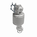 MagnaFlow 5582741 carb manifold converter, front three-quarter view of the turntable spin
