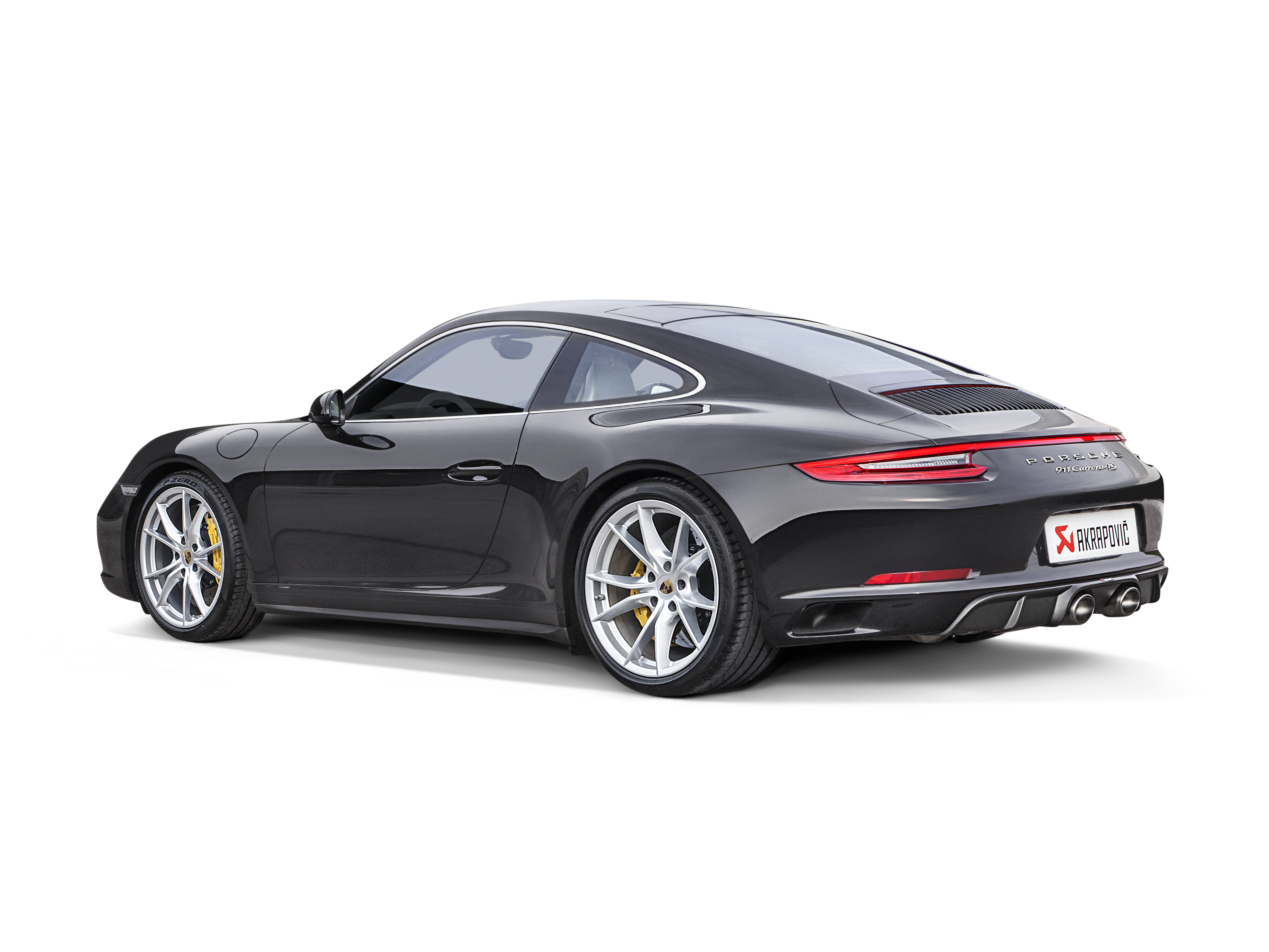 Akrapovic Slip-On Line Titanium Porsche 911 Carrera 991.2 S-PO/TI/5H for Porsche 911 Carrera/S/4/4S/GTS 991.2 2017-2019, top view