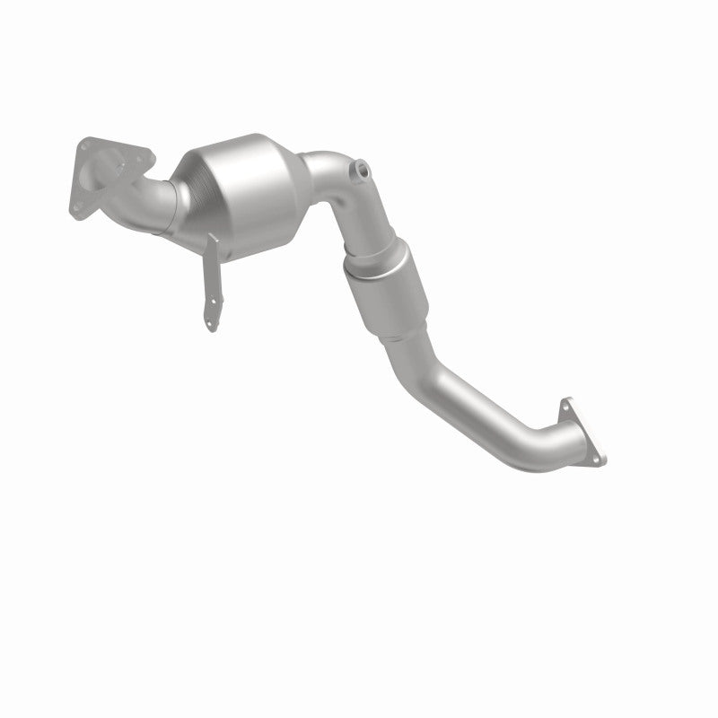 MagnaFlow 5582585 carb direct-fit catalytic converter, front three-quarter view of the turntable spin