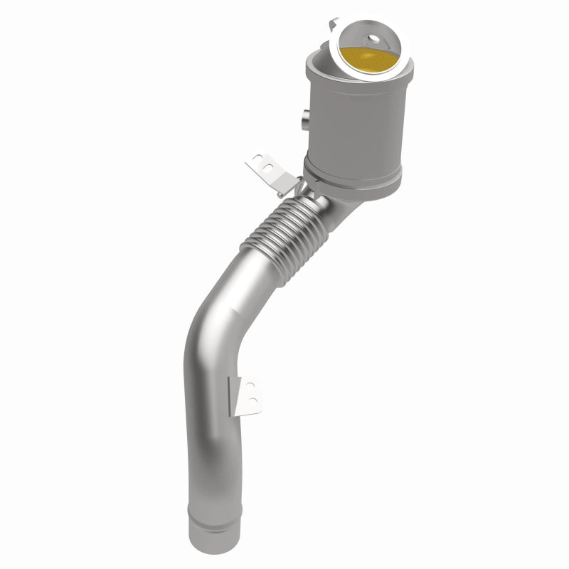 MagnaFlow 52263 oem grade direct-fit catalytic converter, opposite front three-quarter view of the turntable spin