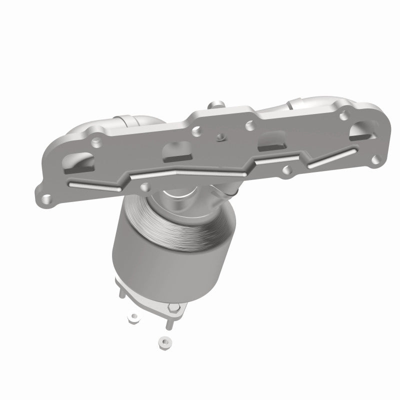 MagnaFlow 24424 oem grade manifold converter, opposite side view of the turntable spin