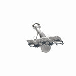 MagnaFlow 52443 oem grade manifold converter, opposite side view of the turntable spin