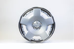 Silver RennTech RTC.35 two-piece forged wheel from the front - RTC.35 Forged Wheels for the 1990-2002 SL-Class