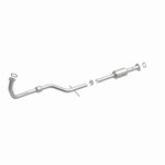 MagnaFlow 4481473 carb direct-fit catalytic converter, front three-quarter view of the turntable spin