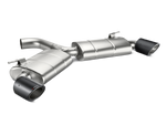 Akrapovic Volkswagen Golf GTI (VII) Slip-On Line (Titanium) w/ Carbon Tips MTP-VW/T/1H for Volkswagen Golf GTI MK7 2015-2017, angled view