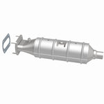 MagnaFlow 339202 carb direct-fit catalytic converter, side view of the turntable spin
