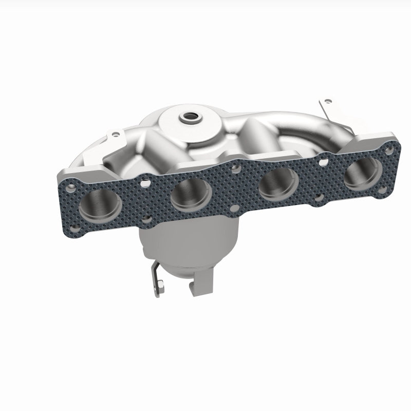 MagnaFlow 5531775 carb manifold converter, opposite side view of the turntable spin