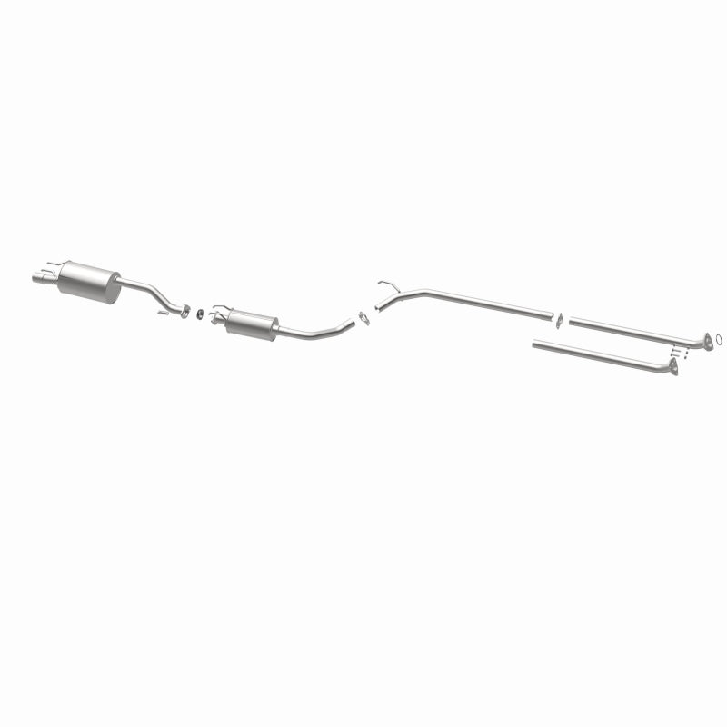 BRExhaust 106-0719 direct-fit exhaust kit, opposite rear three-quarter view of the turntable spin