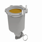 MagnaFlow 5411022 carb direct-fit catalytic converter, front three-quarter view of the turntable spin