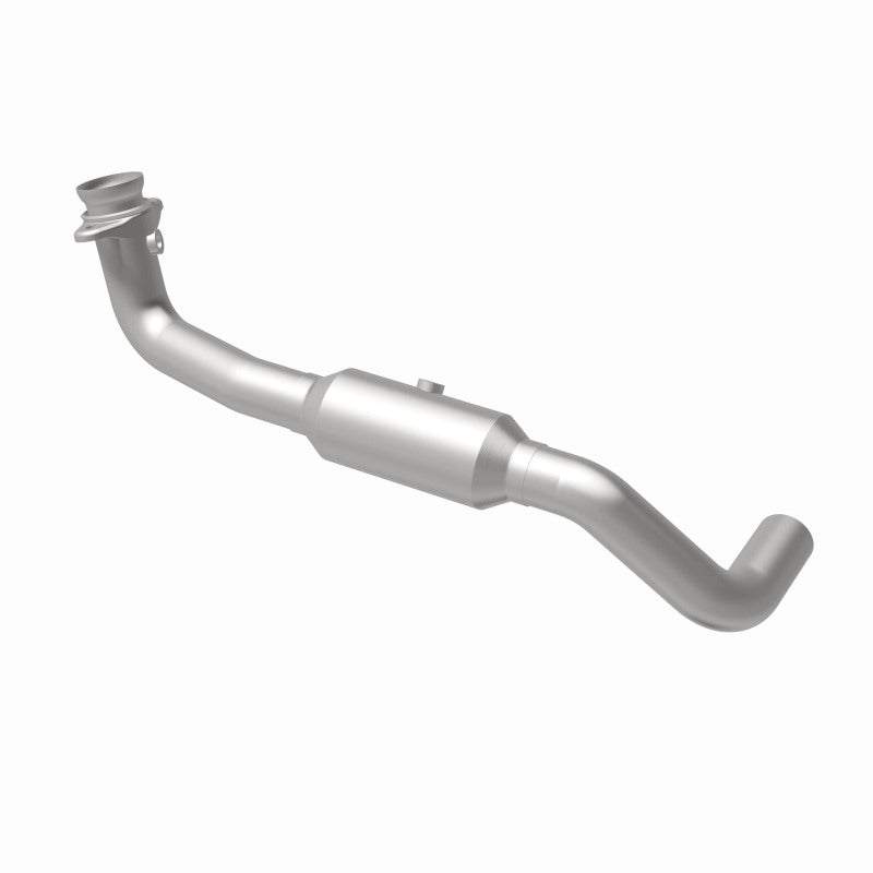 MagnaFlow 5451694 carb direct-fit catalytic converter, rear view of the turntable spin