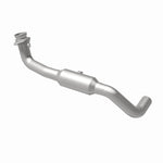 MagnaFlow 5451694 carb direct-fit catalytic converter, rear view of the turntable spin