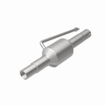 MagnaFlow 4451212 carb direct-fit catalytic converter, rear view of the turntable spin