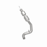 MagnaFlow 21-608 oem grade direct-fit catalytic converter, rear three-quarter view of the turntable spin