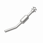 MagnaFlow 4561734 carb direct-fit catalytic converter, rear view of the turntable spin