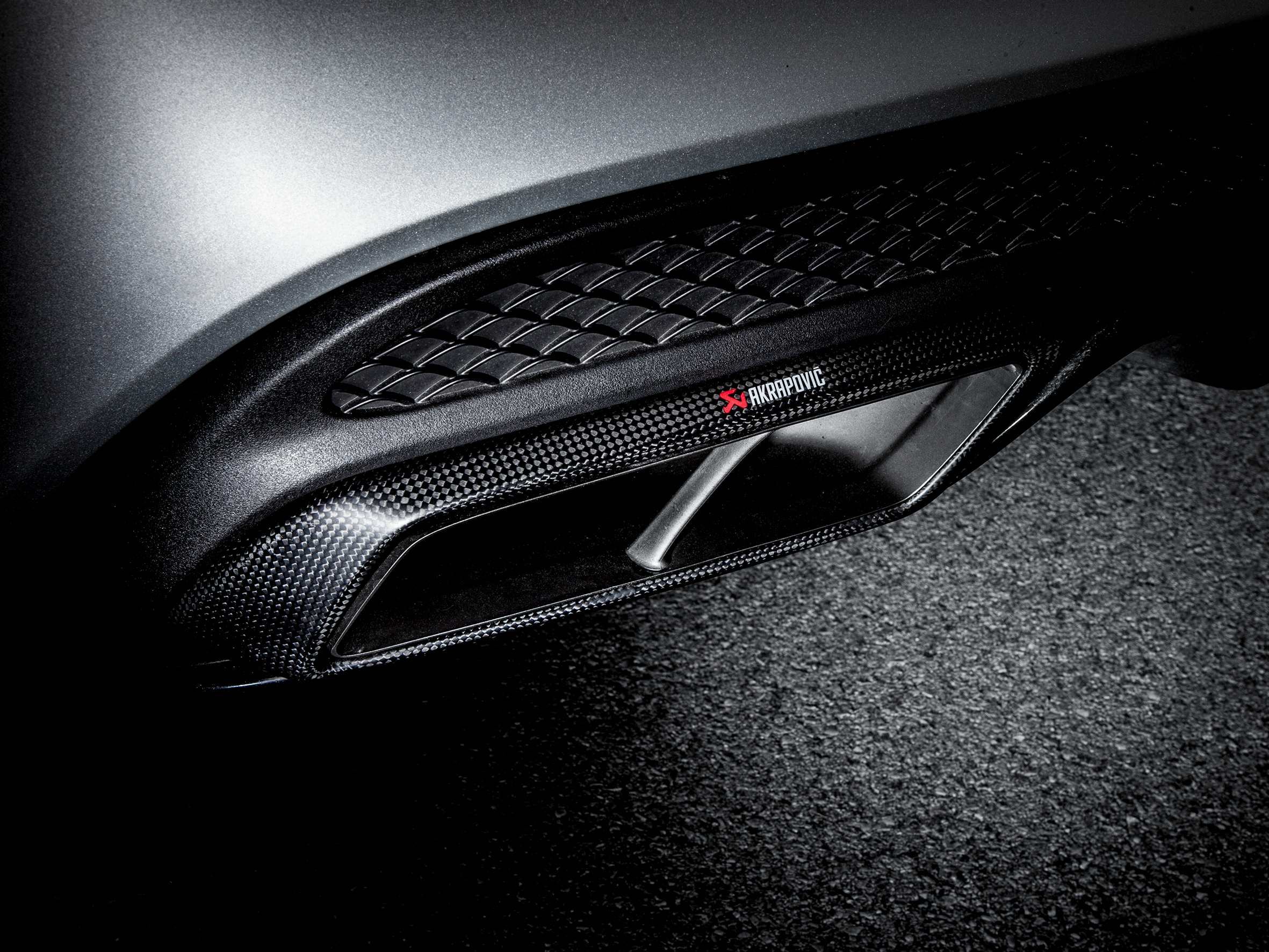 Akrapovic Evolution Line (Titanium) MTP-ME/T/2H/1 for Mercedes-Benz C63 AMG Sedan (W205) 2015-2018, close-up