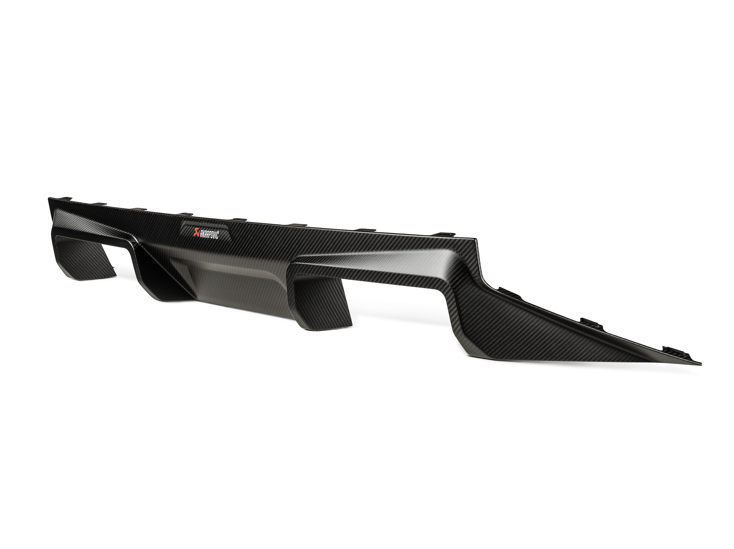 Akrapovic matte carbon fiber rear diffuser DI-BM/CA/10/M for BMW M2 G87 2023-2027, side view