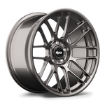 Gunmetal alloy wheel with multi-spoke design and center cap on clean white background - APEX Wheels wheel for 19x9 ET30 5x120 - Anthracite