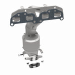 MagnaFlow 5531293 carb manifold converter, opposite side view of the turntable spin