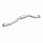 MagnaFlow 4593611 carb direct-fit catalytic converter, front three-quarter view of the turntable spin