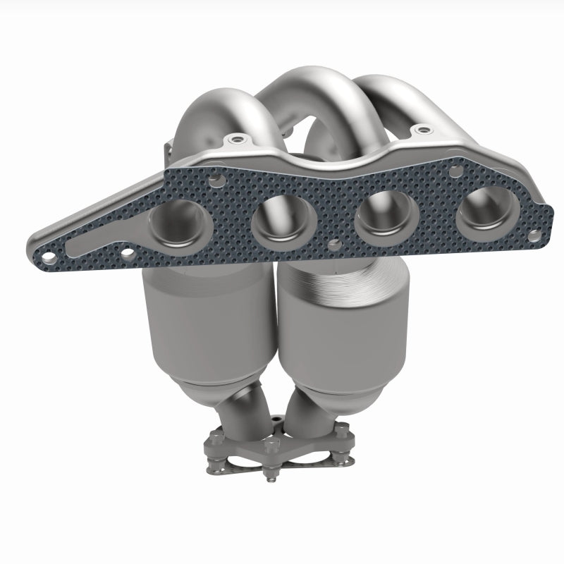 MagnaFlow 5531347 carb manifold converter, opposite side view of the turntable spin