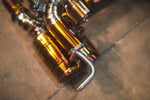 Titanium exhaust Ferrari 458 Speciale: vacuum valve close-up