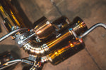 Titanium exhaust Ferrari 458 Speciale: rear section and valve routing
