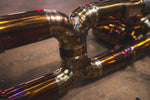 Titanium exhaust Ferrari 458 Speciale: pipe junction welds
