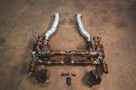 Titanium exhaust Ferrari 458 Speciale: rear section overhead