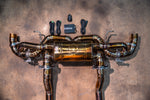 Valvetronic Designs Exhaust Aston Martin DB11 5.2L manufacturer gallery: rear muffler with paired branches and control kit above it