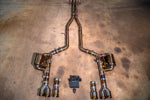 Titanium exhaust Dodge Hellcat: complete titanium system