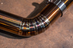 Titanium exhaust Dodge Hellcat: segmented pipe bend
