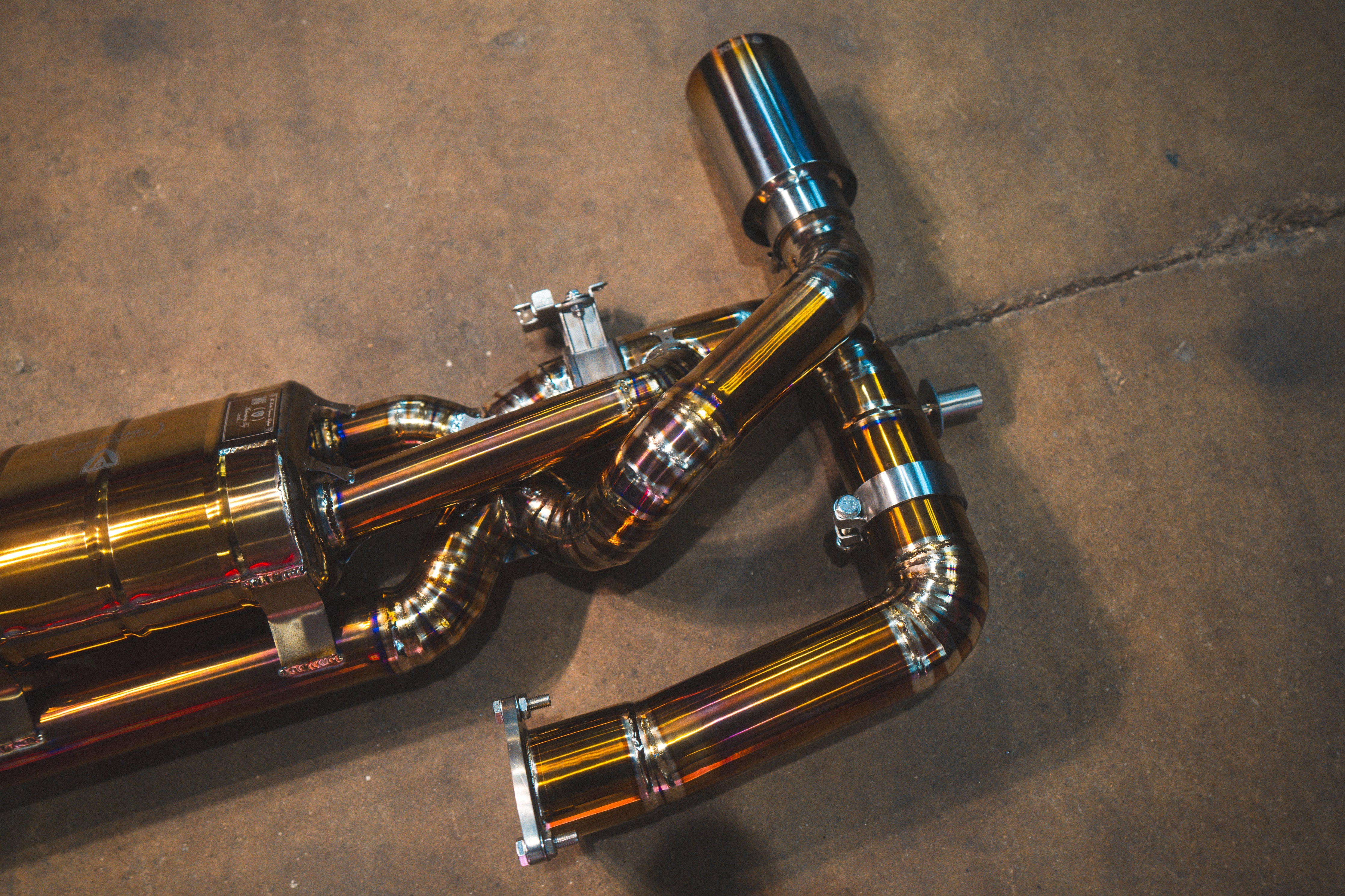 Valvetronic Designs Valved Exhaust Lotus Emira manufacturer gallery: rear valve mechanism and adjoining outlet branch