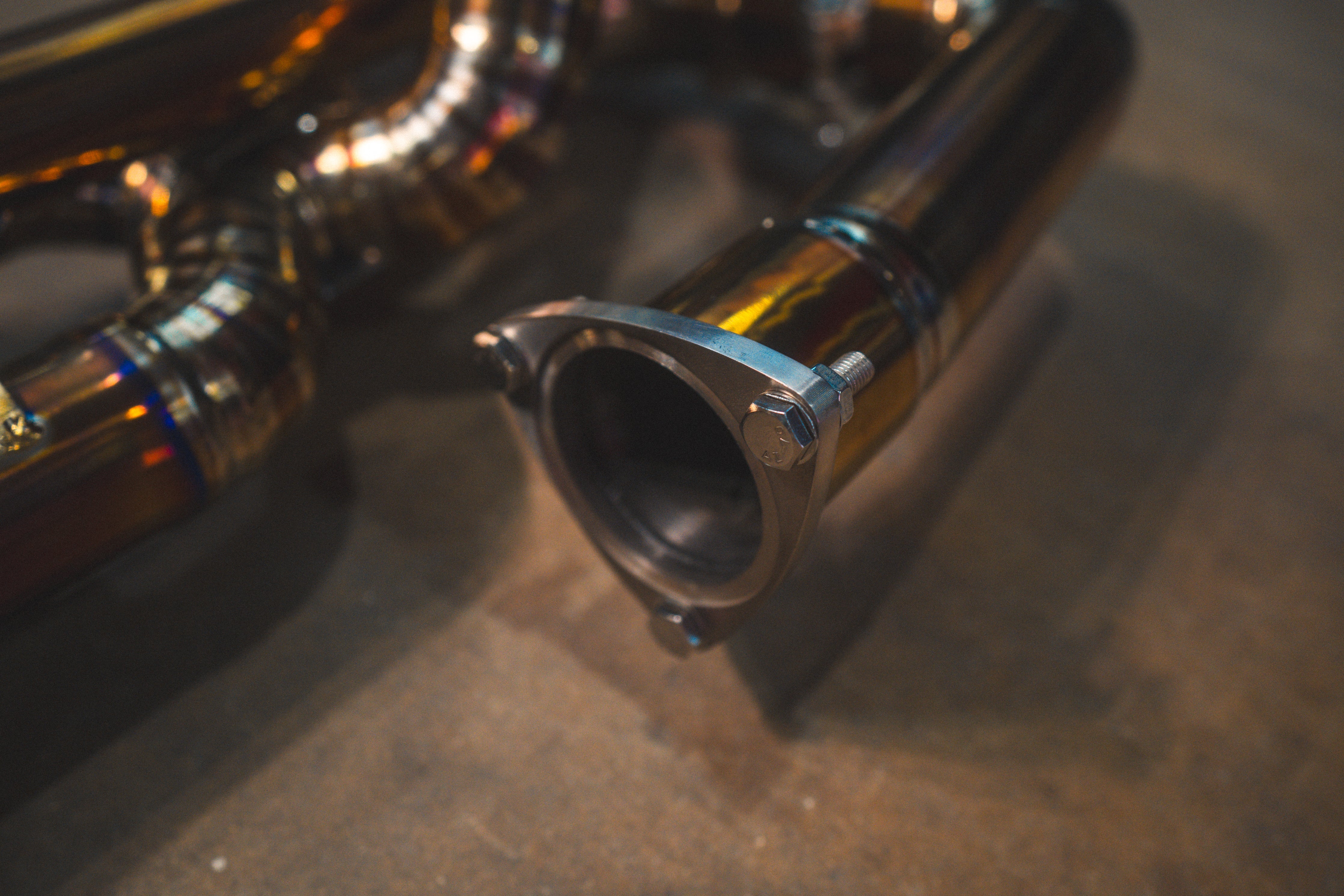 Valvetronic Designs Valved Exhaust Lotus Emira manufacturer gallery: open flanged pipe end and segmented welds