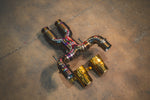 Titanium F1 exhaust McLaren Artura: rear section angled