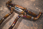 Titanium exhaust AMG GLC 63: rear muffler and pipe routing