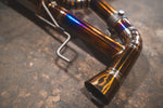 Titanium exhaust AMG GLC 63: outlet pipe and hanger