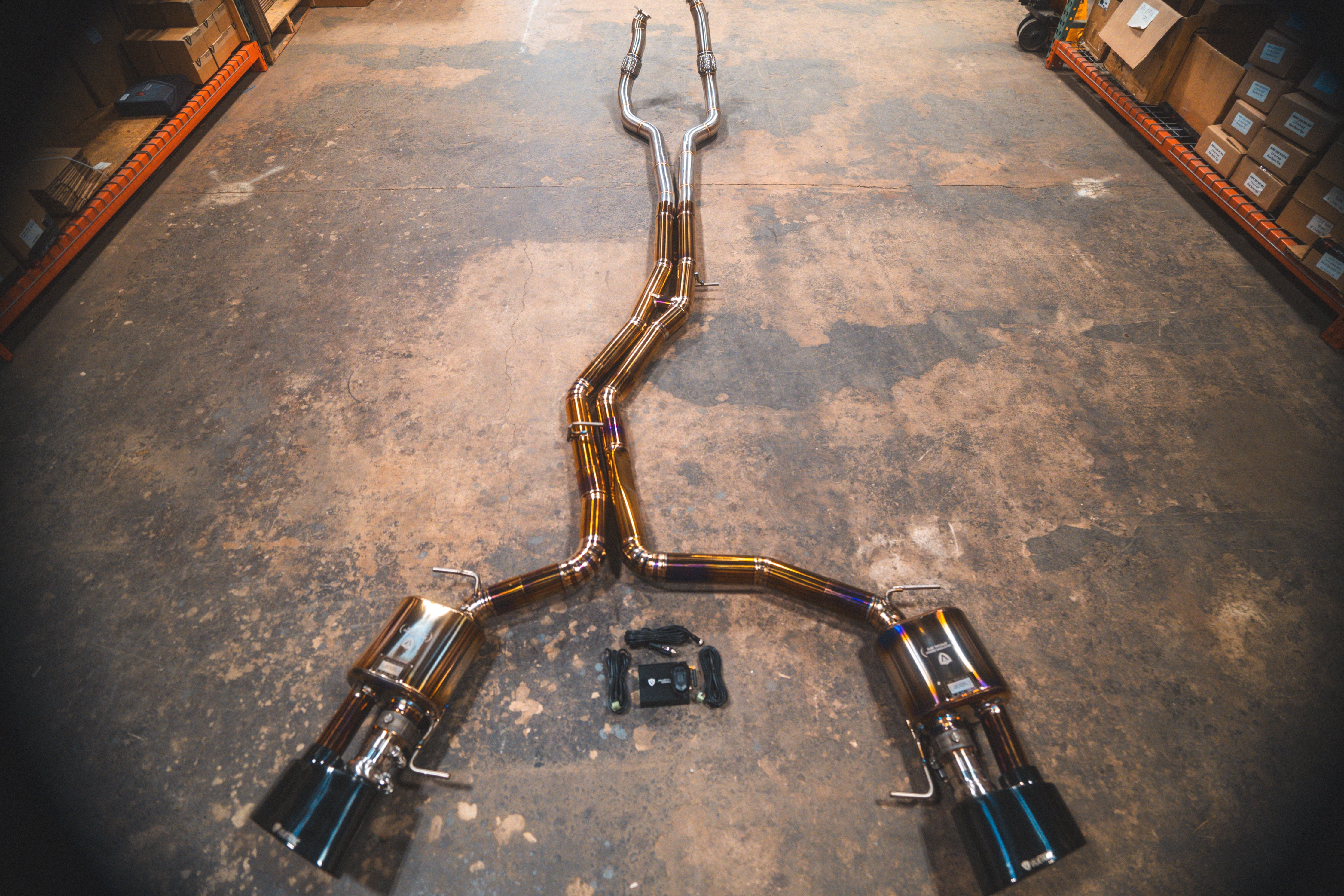 Valvetronic Designs Titanium Exhaust Audi C8 RS6 / RS7 product assembly
