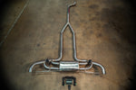 Stainless exhaust BMW X5/X6 40i: complete system overhead