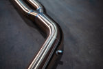 Stainless exhaust BMW X7 40i: midpipe bend
