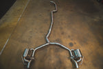 Stainless exhaust AMG GT 43: complete system overhead