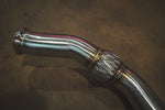 Stainless exhaust AMG GT 43: flexible pipe joint