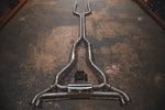 Stainless exhaust BMW X7 50i: complete system overhead