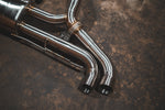 Stainless exhaust BMW X7 50i: paired inlet tubes