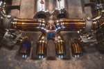 Valvetronic Designs Valved Exhaust Corvette C8 Z06 manufacturer gallery: four center outlets beneath the central crossover tubes
