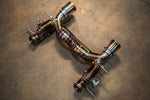 Titanium exhaust Maserati MC20: rear section overhead
