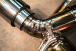 Titanium exhaust Maserati MC20: pipe junction welds
