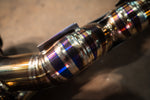 Titanium exhaust Maserati MC20: rear tube junction